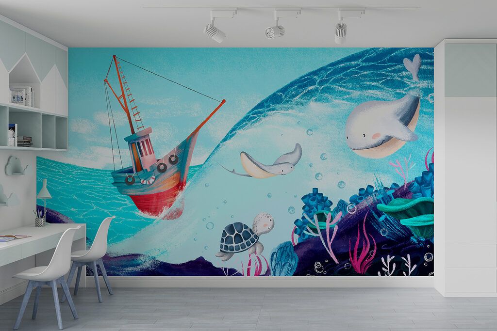 Barcă și animale marine — interior 5