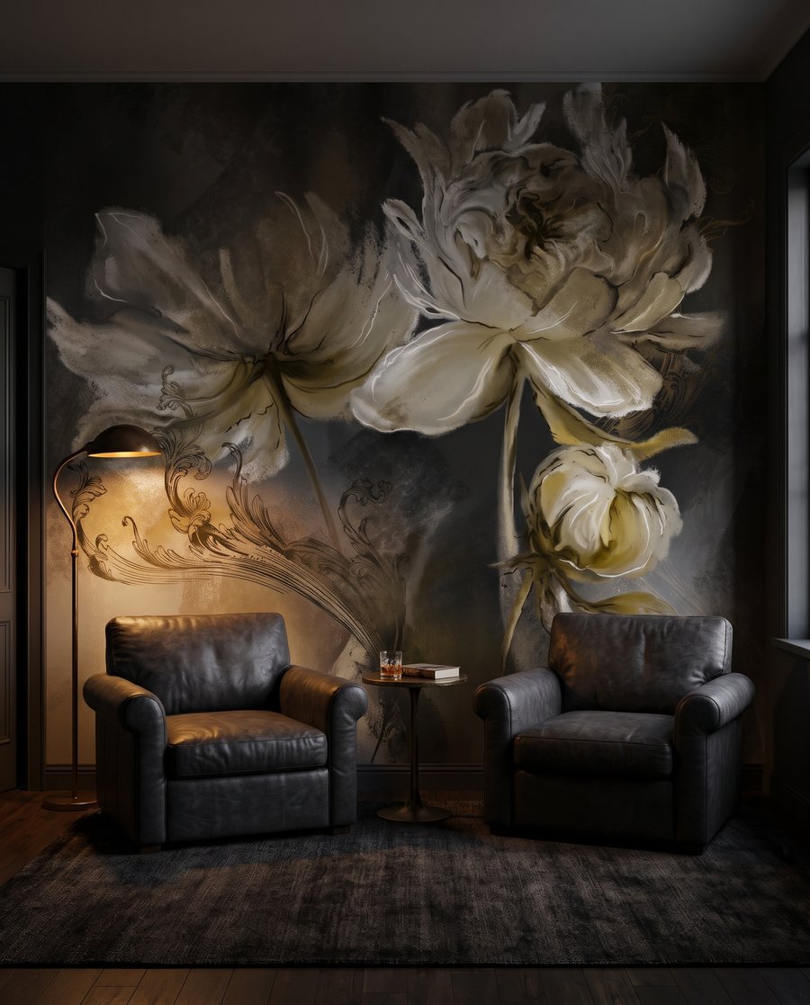 Floare crem pictată — interior 4