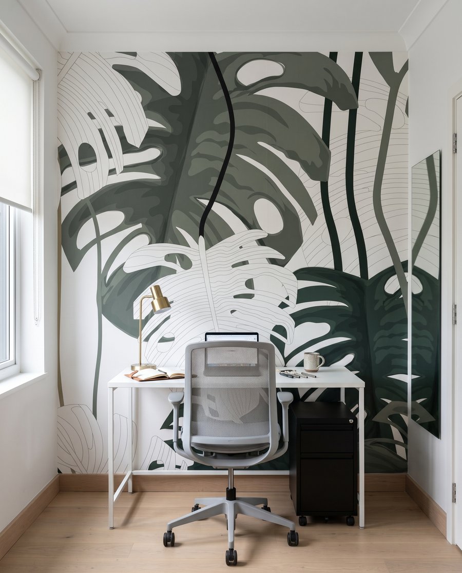 Frunze verzi pe alb — interior 7