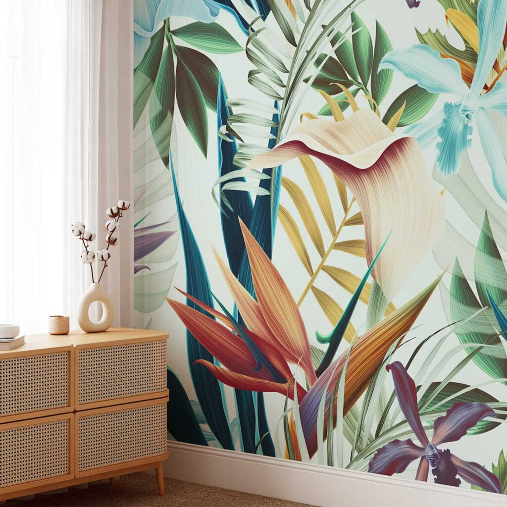 Flori tropicale, desen dens — interior 2