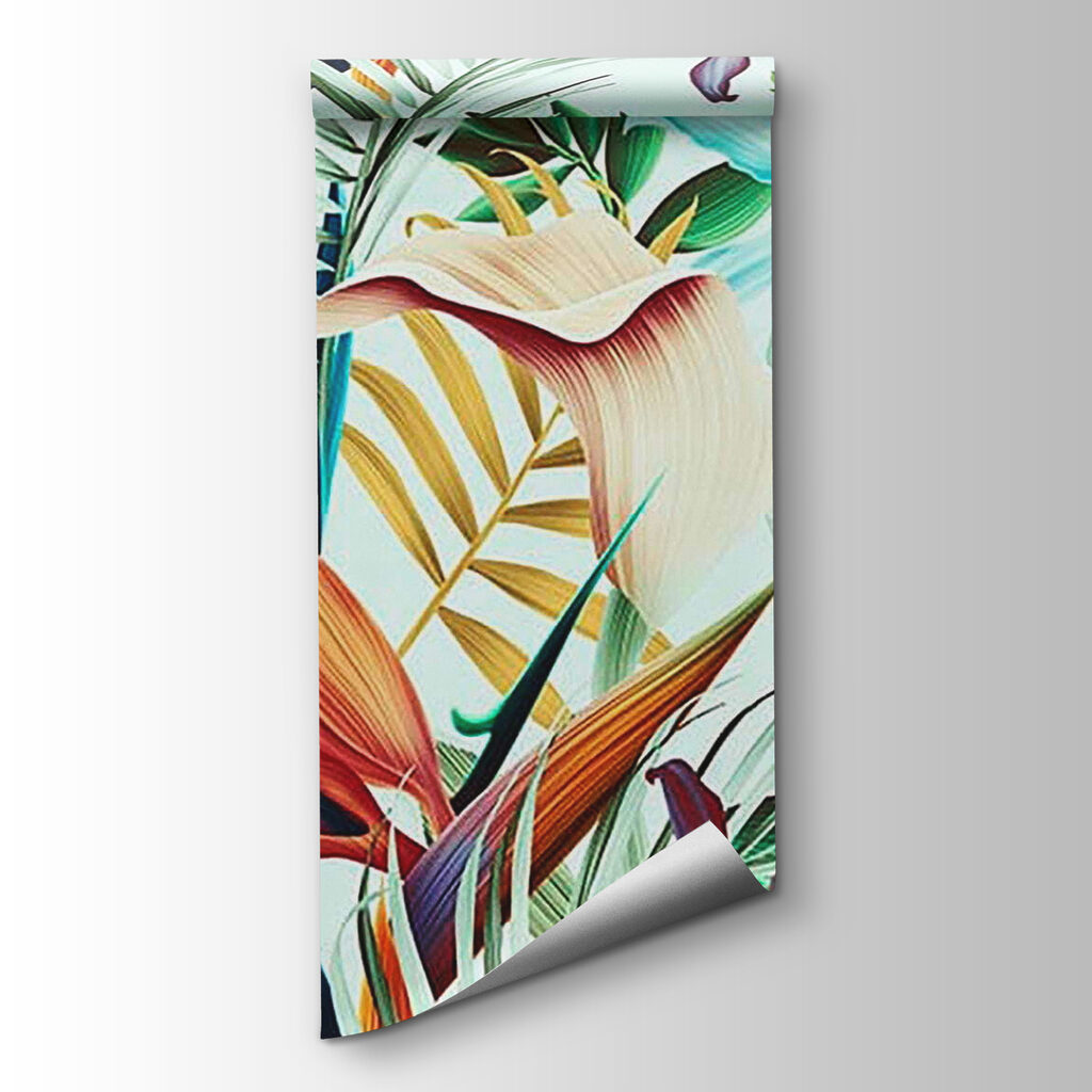 Flori tropicale, desen dens — vizualizare produs
