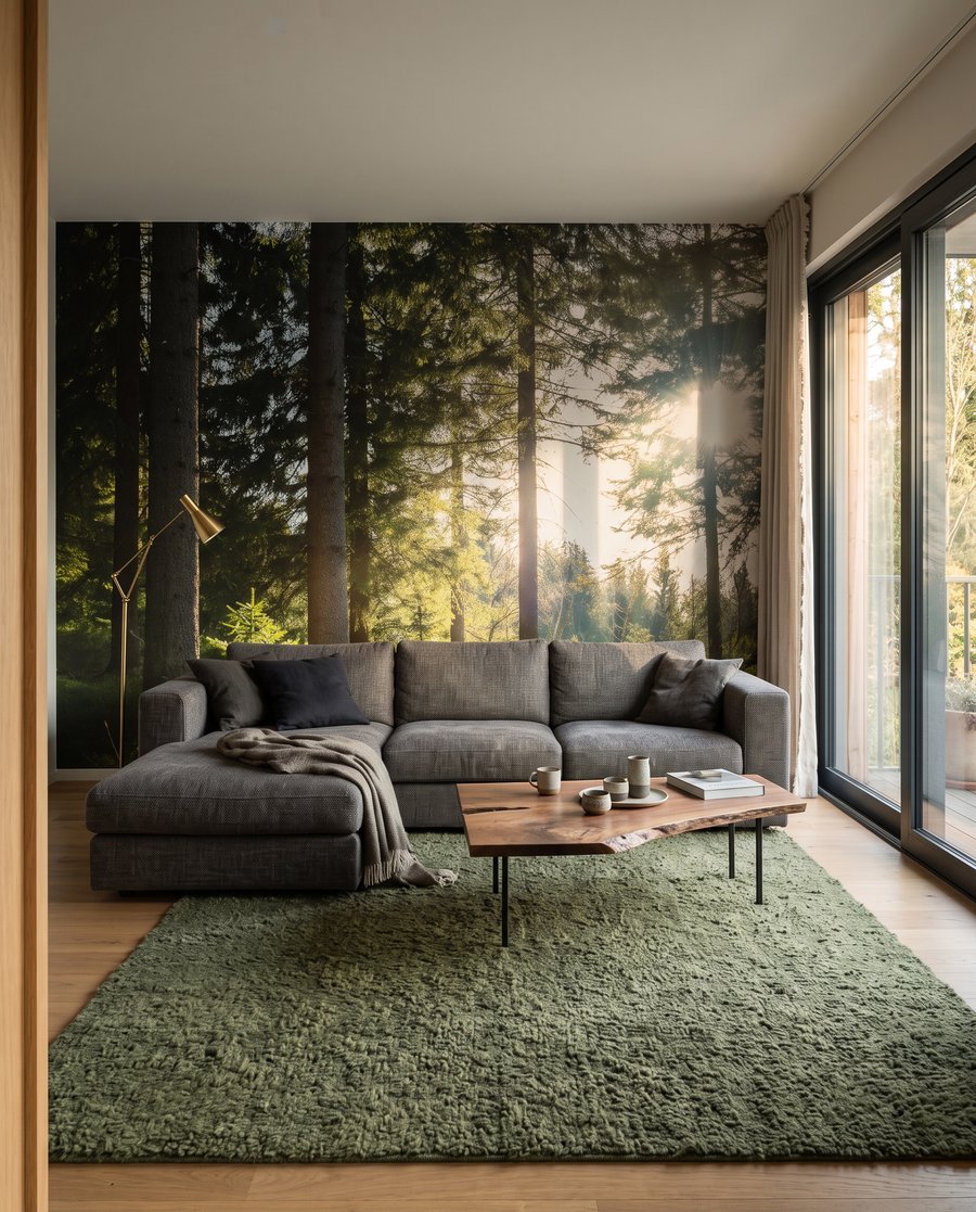 Lumină pe mușchi verde — interior 2