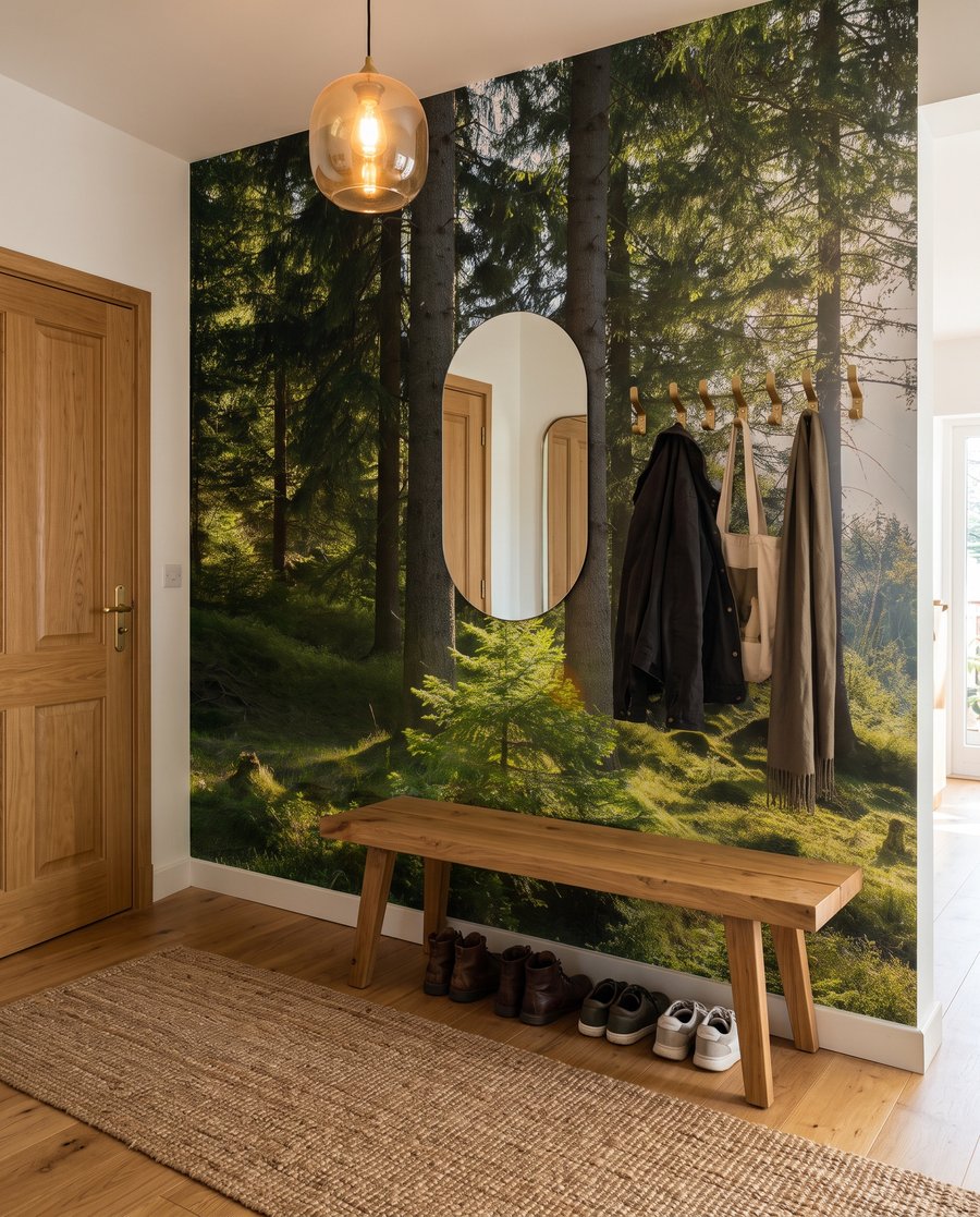Lumină pe mușchi verde — interior 4