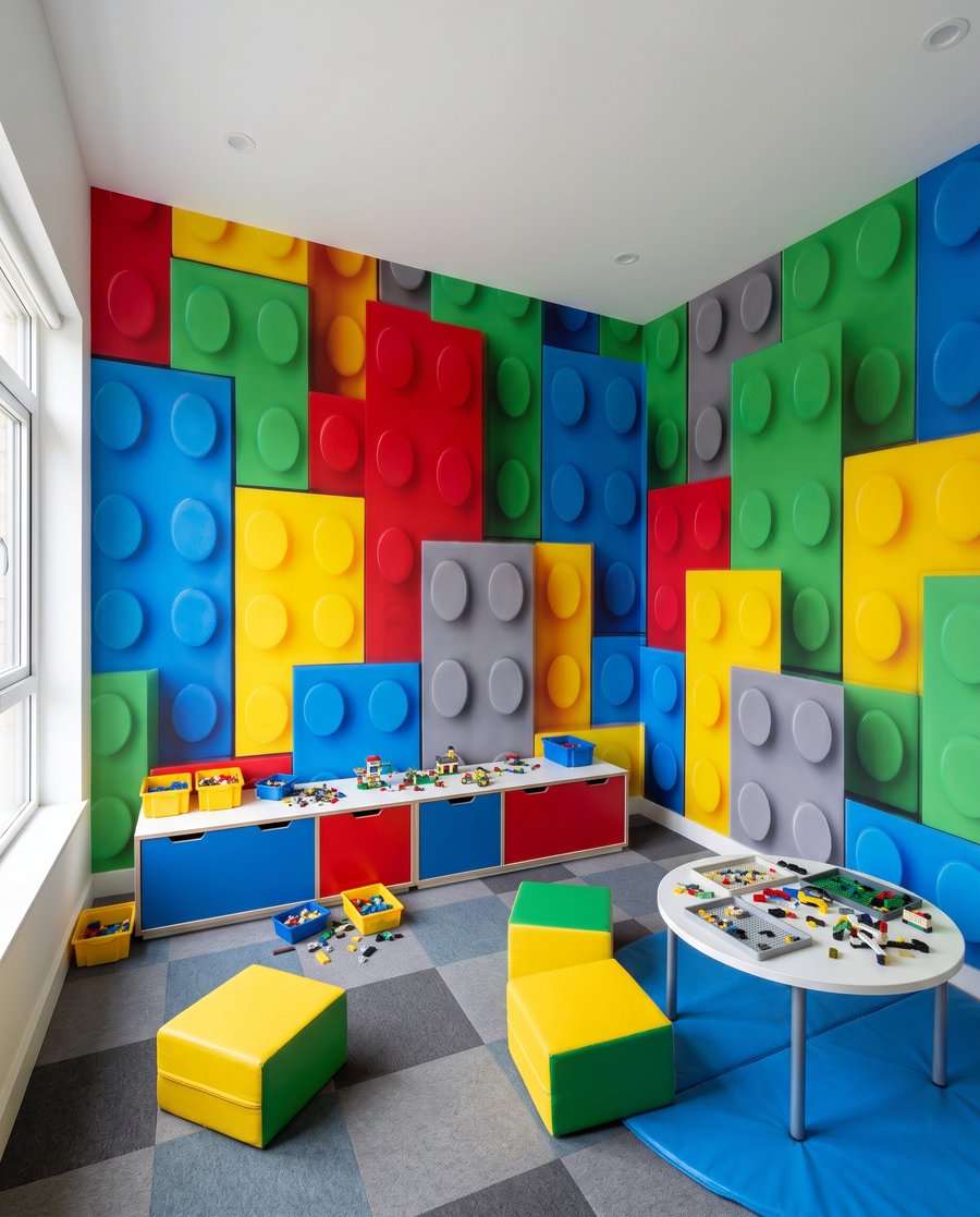 Perete cu cuburi — interior 1