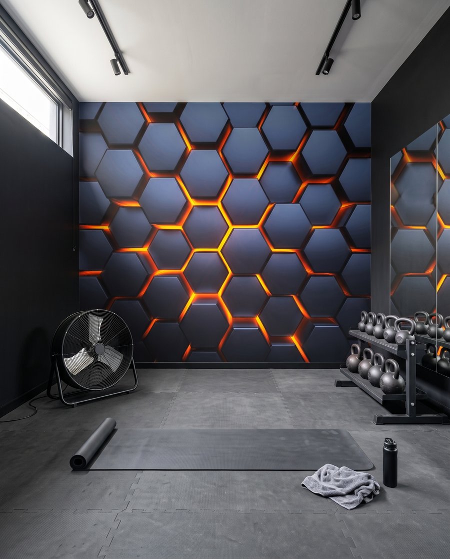 Lumină între hexagoane — interior 6