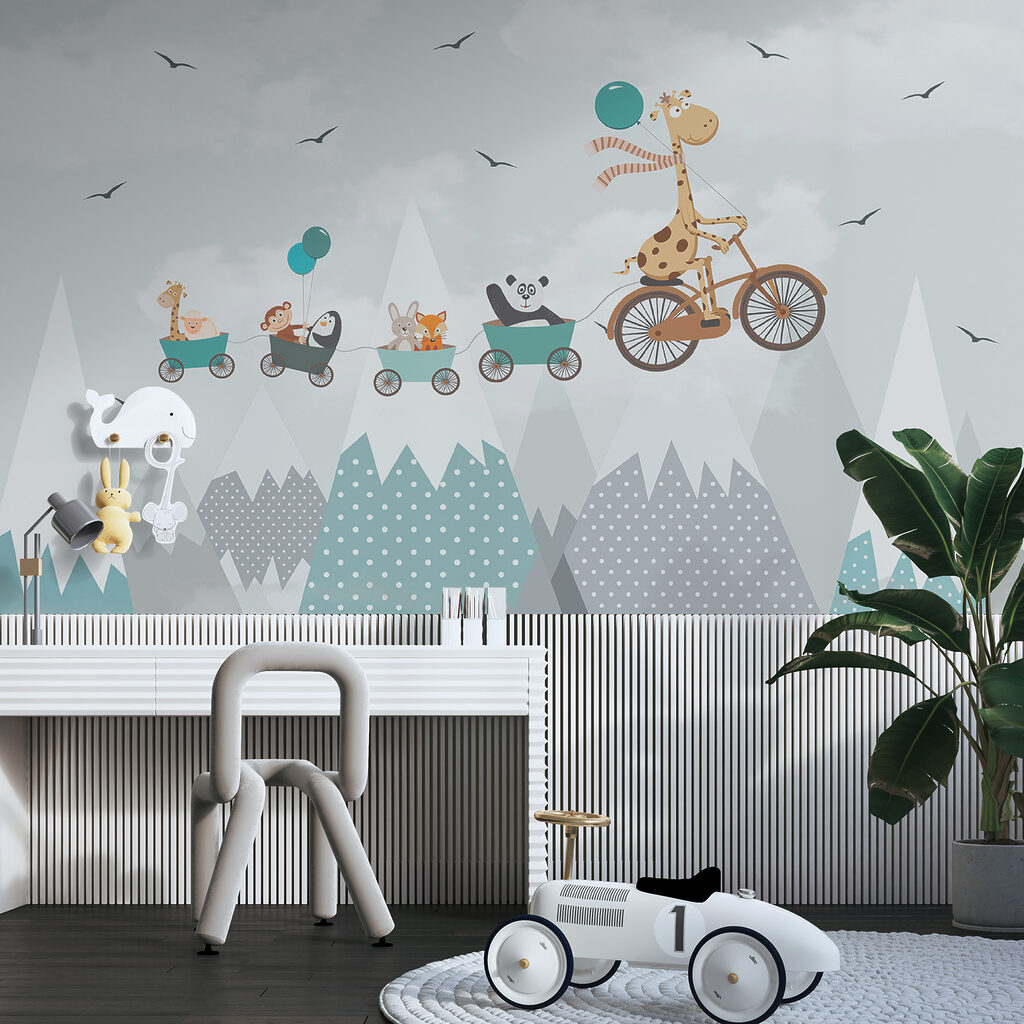 Girafa pe bicicletă — interior 3