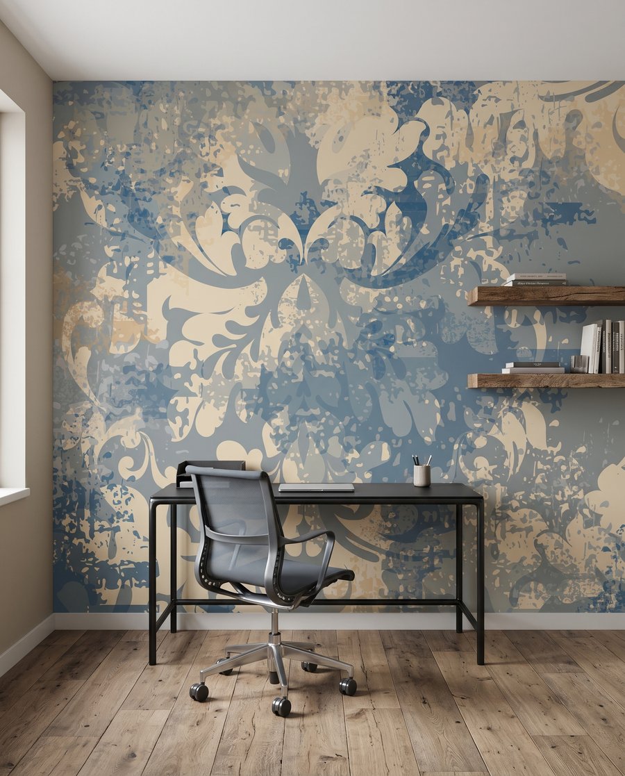 Ornamente pe albastru-gri — interior 8