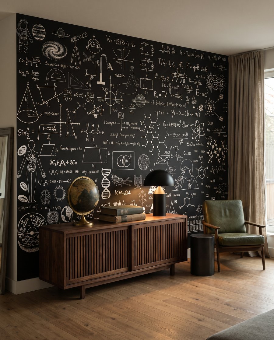 Tablă plină de formule — interior 5