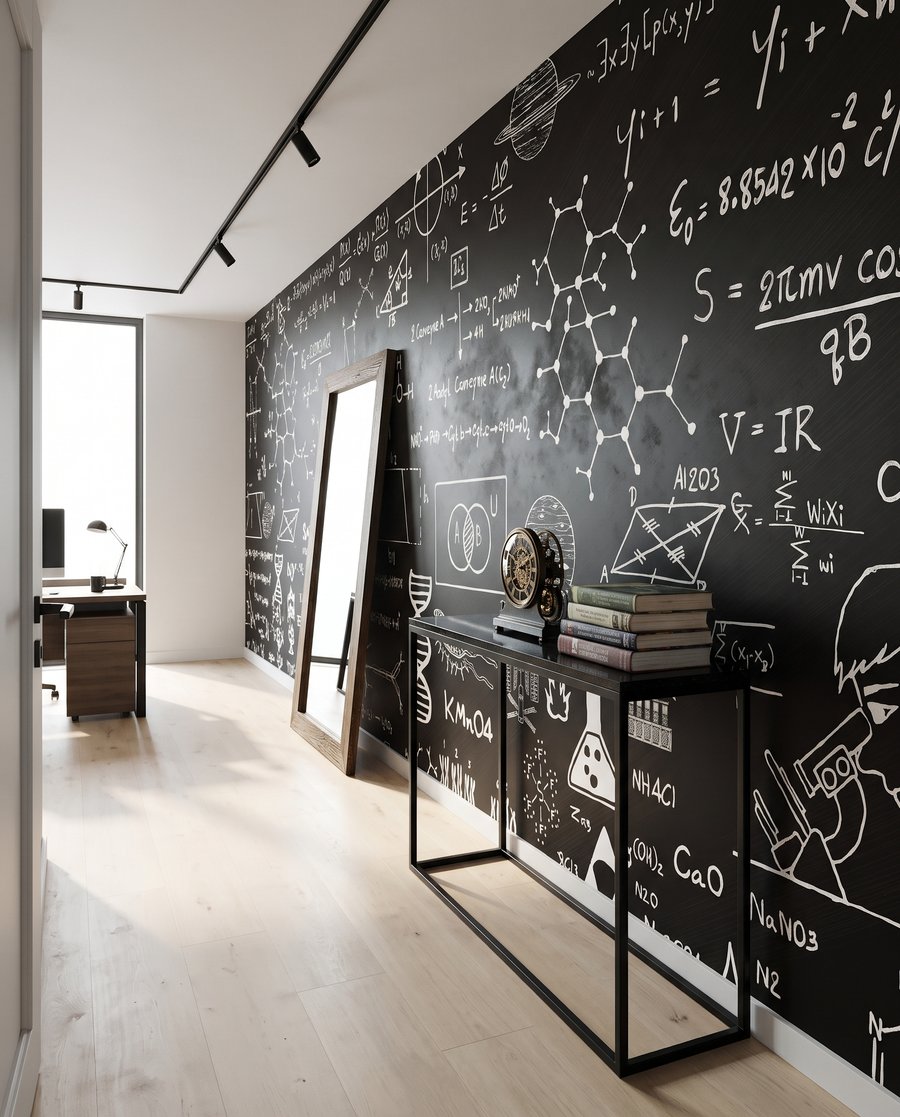 Tablă plină de formule — interior 8