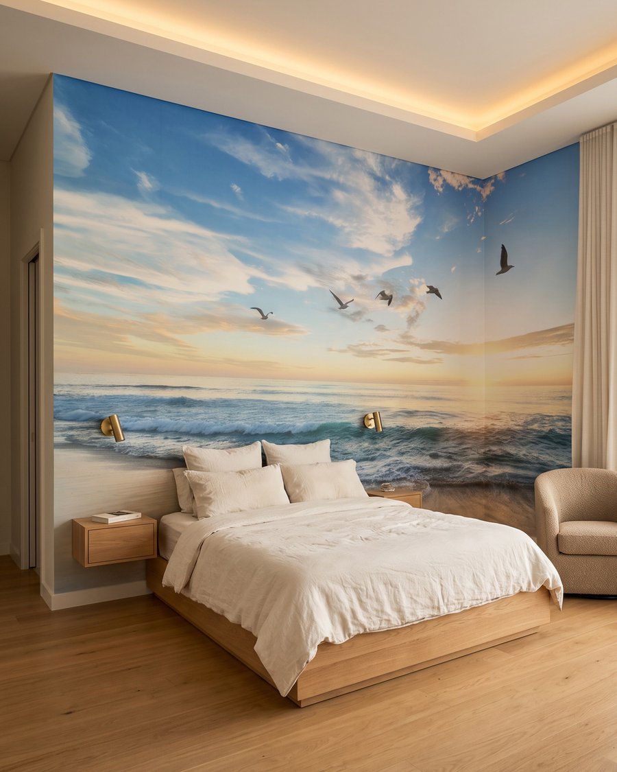 Păsări peste mare — interior 1