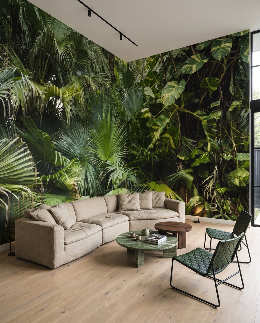 Cascadă de frunze tropicale — interior 6