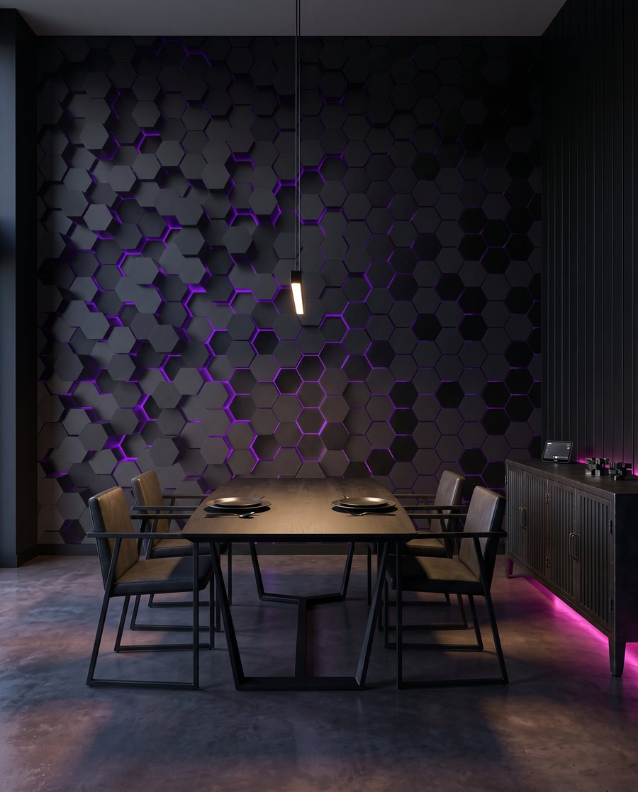 Lumină în hexagoane — interior 6