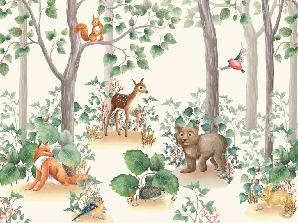 Animale din pădure — design complet