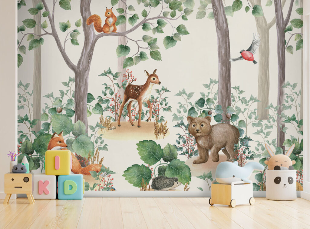 Animale din pădure — interior 1