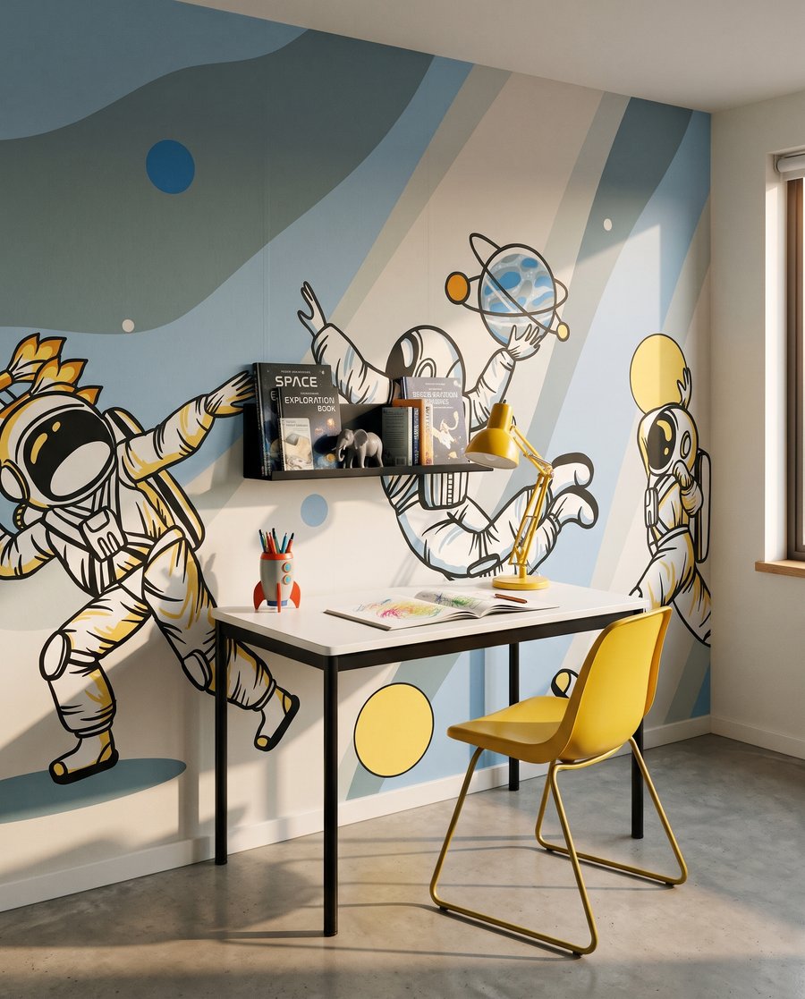 Astronauți în joacă — interior 5