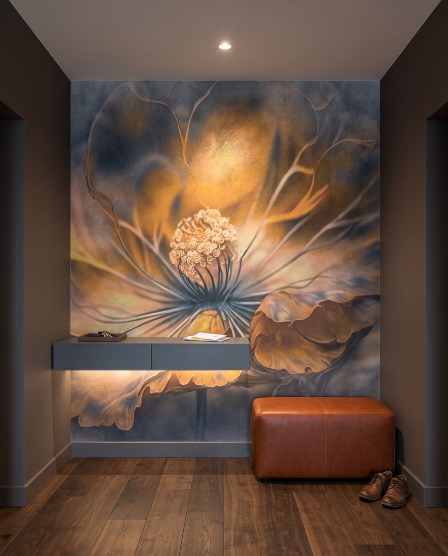Floare în lumină chihlimbarie — interior 1