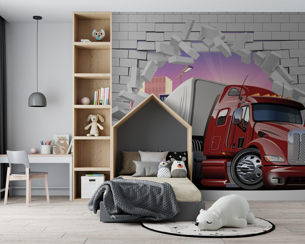 Camion prin zidărie — interior 2