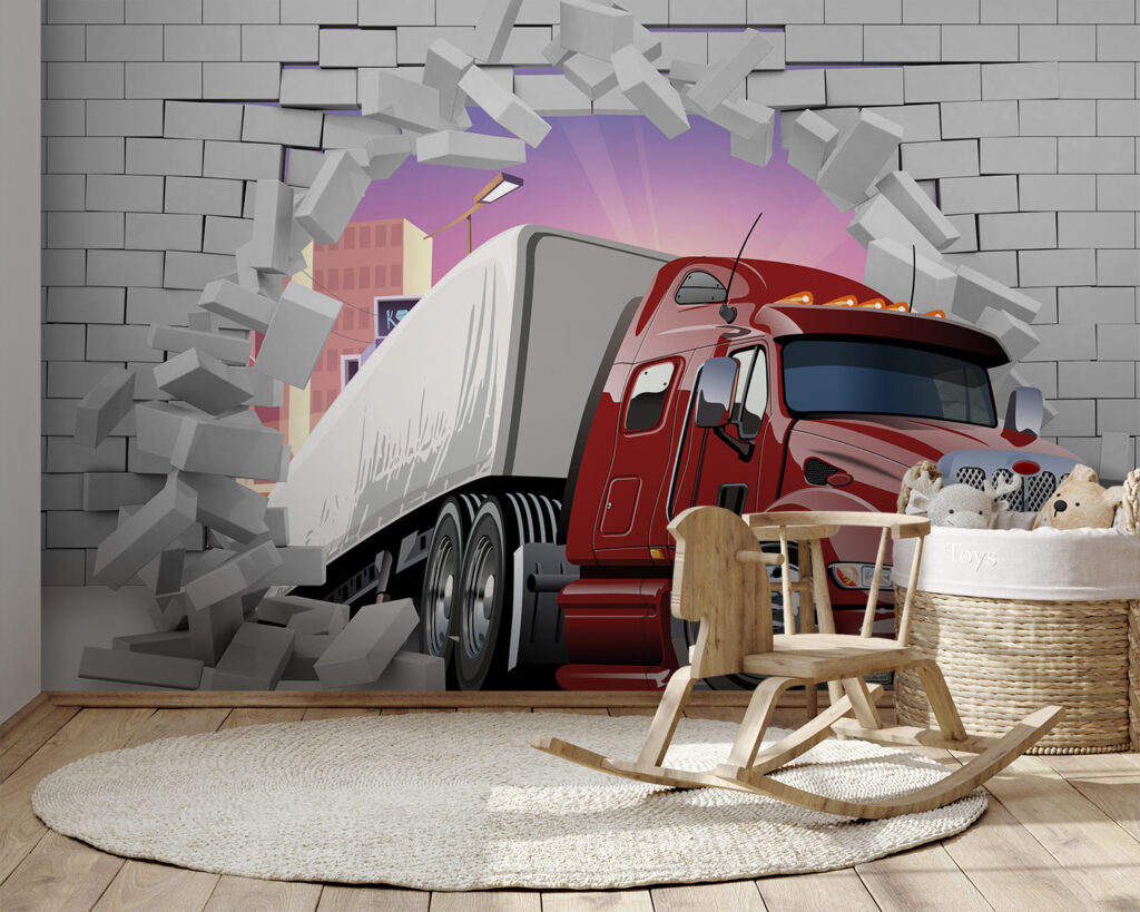 Camion prin zidărie — interior 3