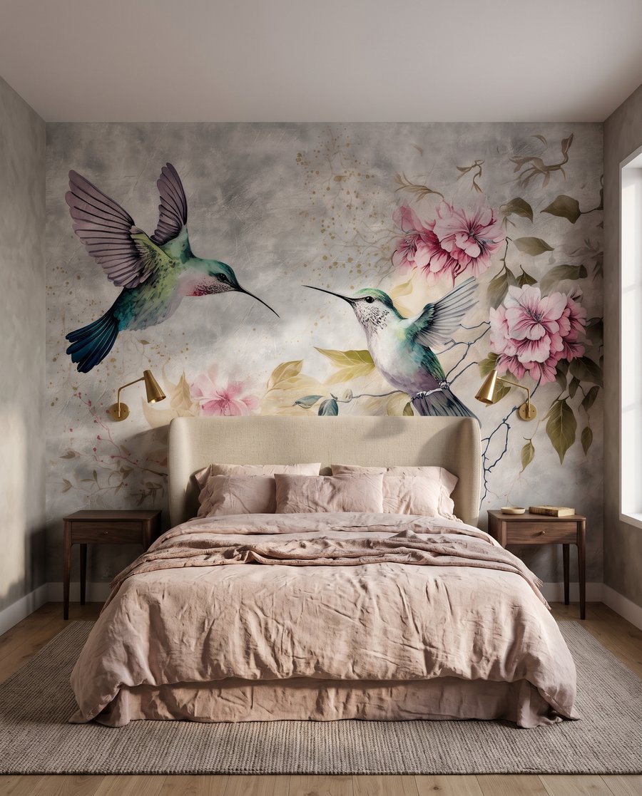 Colibri lângă flori — interior 2