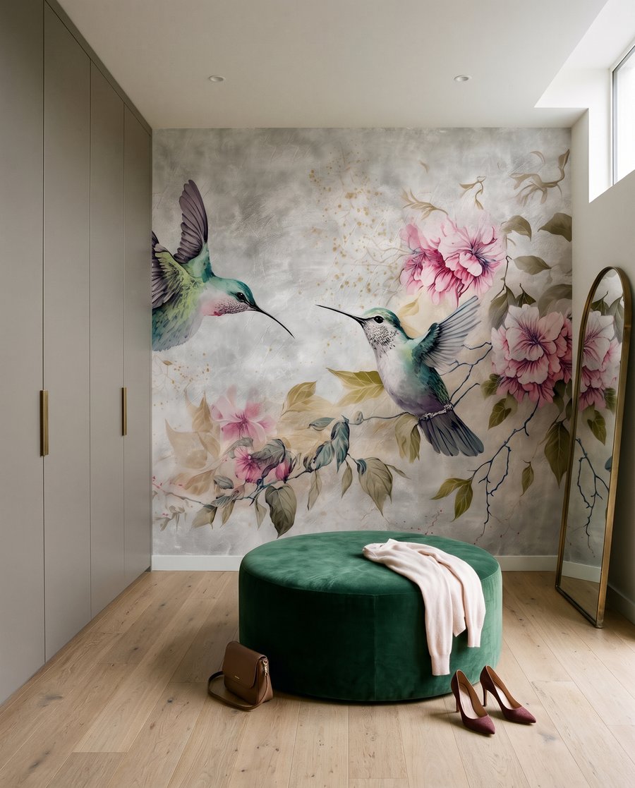 Colibri lângă flori — interior 3
