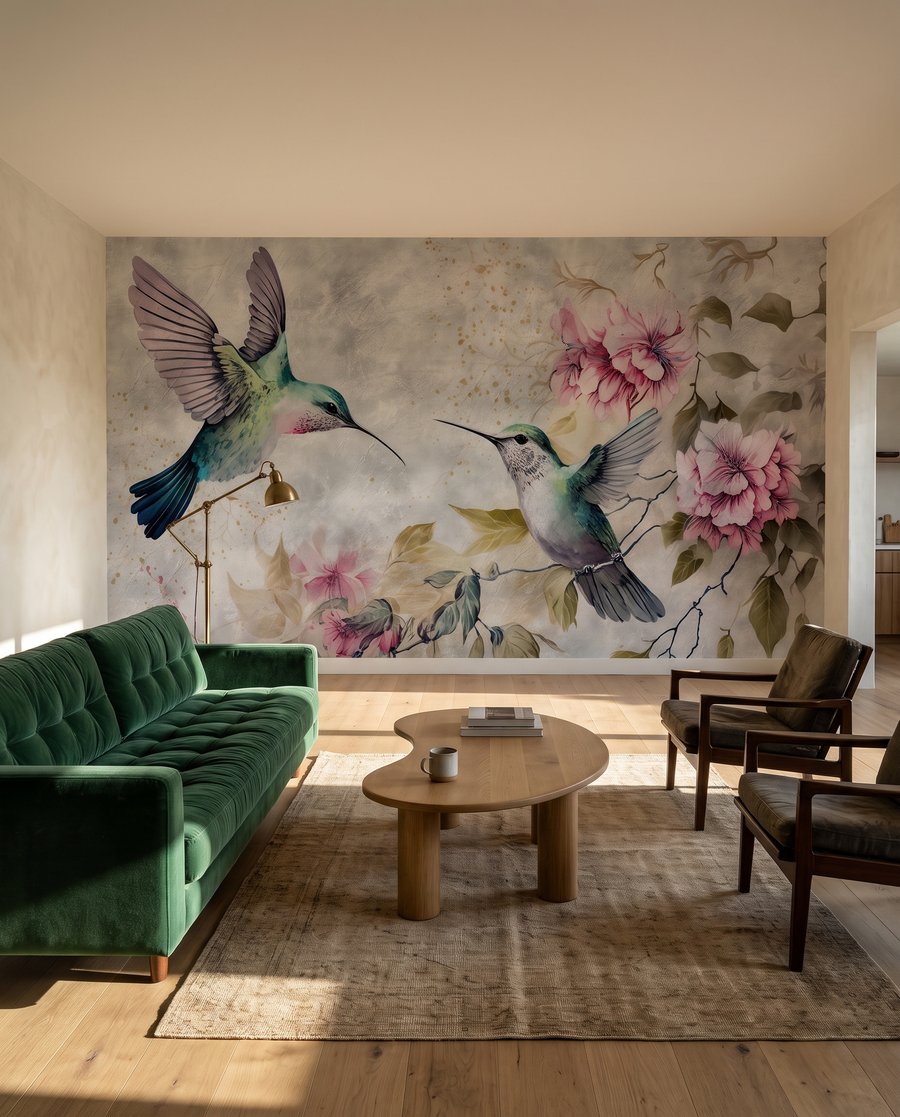 Colibri lângă flori — interior 4