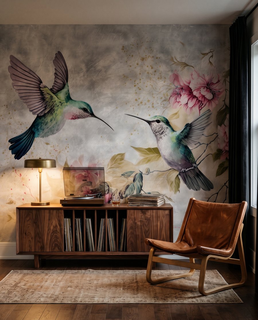 Colibri lângă flori — interior 6