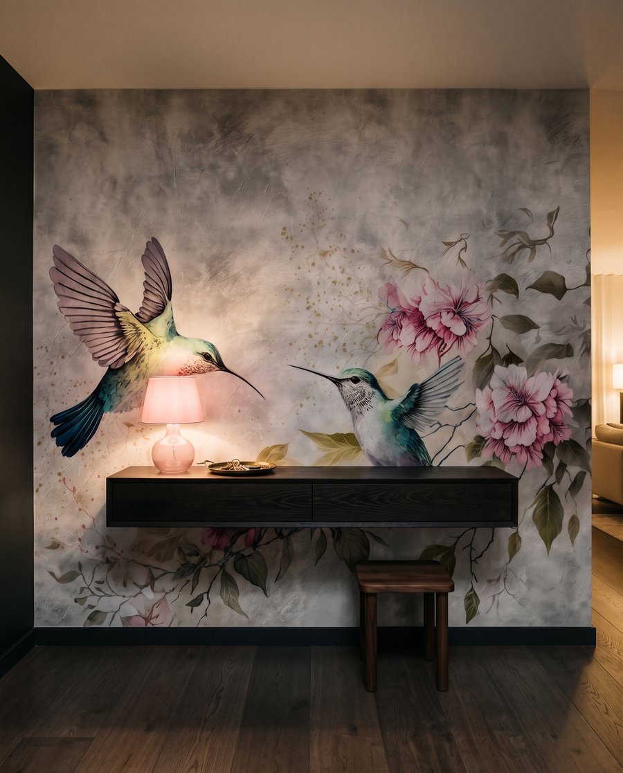 Colibri lângă flori — interior 8
