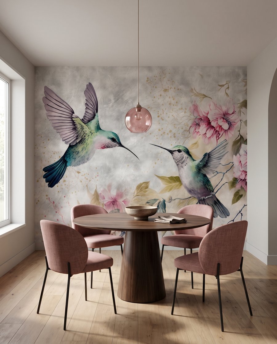 Colibri lângă flori — interior 10