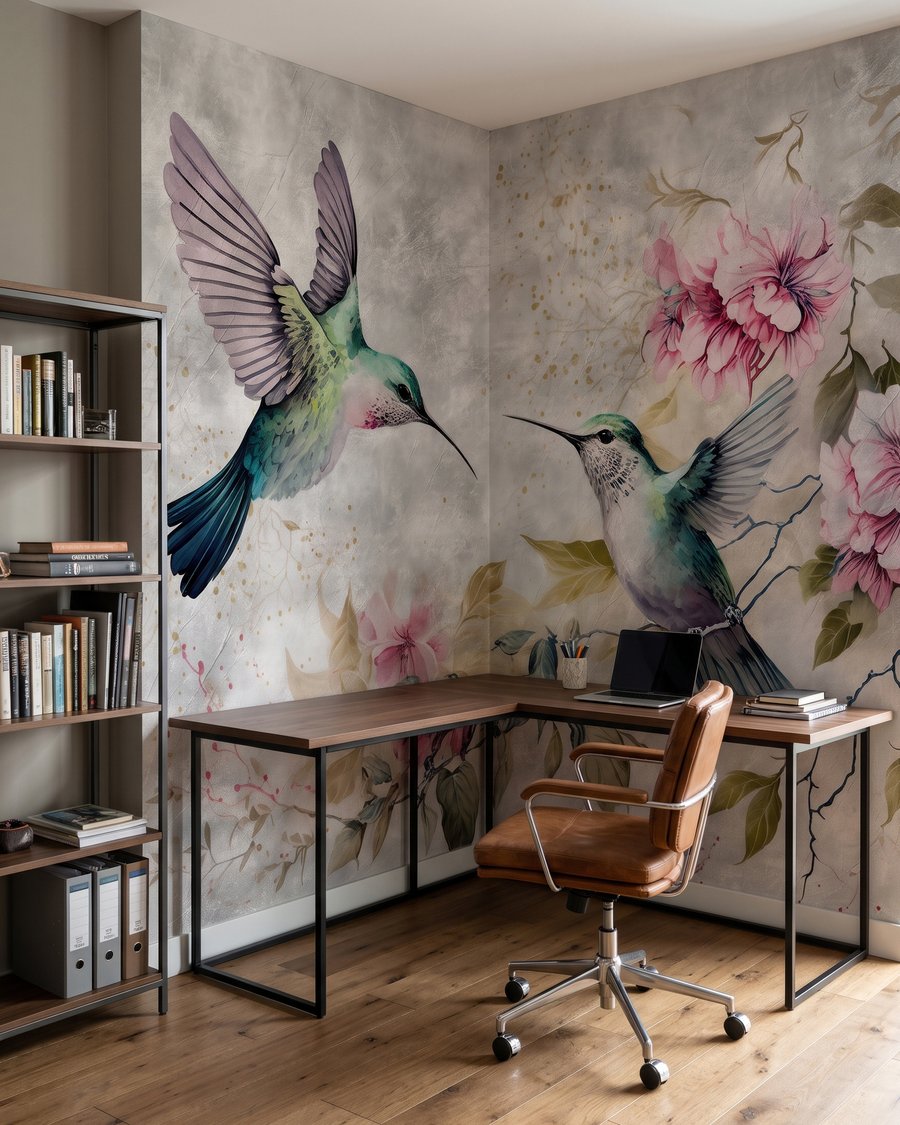 Colibri lângă flori — interior 11