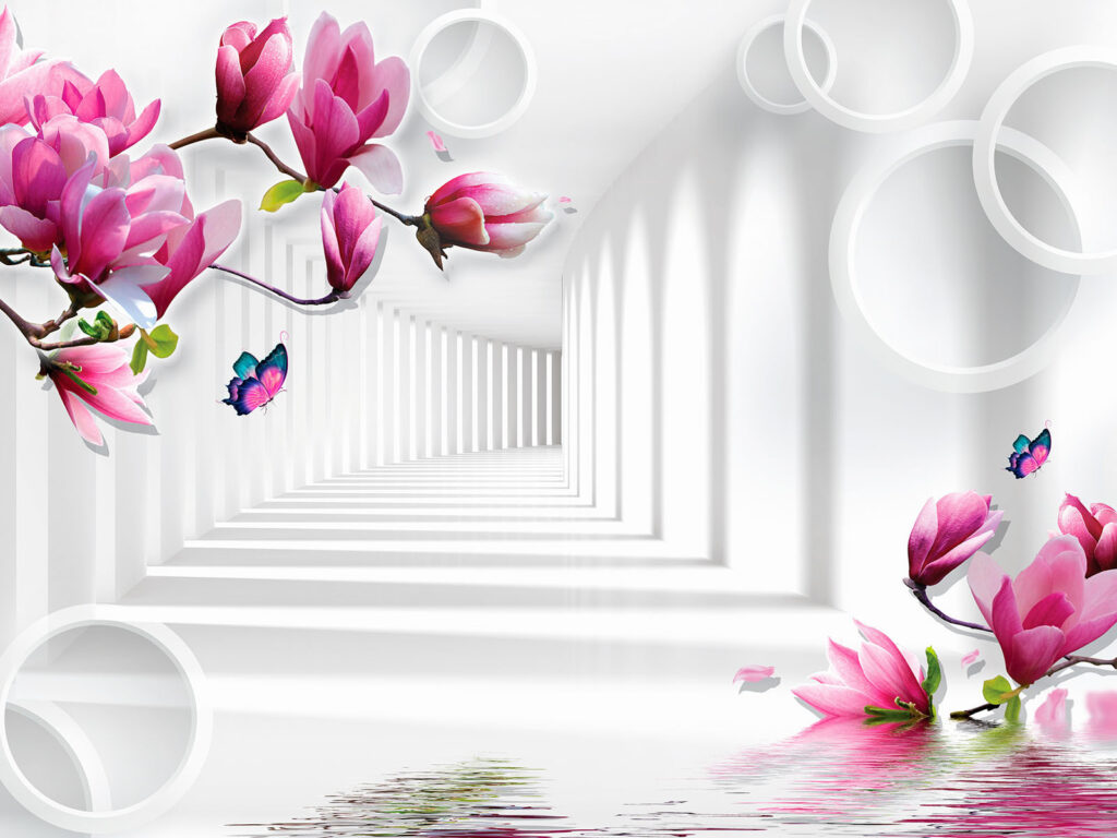 Magnolie lângă coridorul alb — design complet