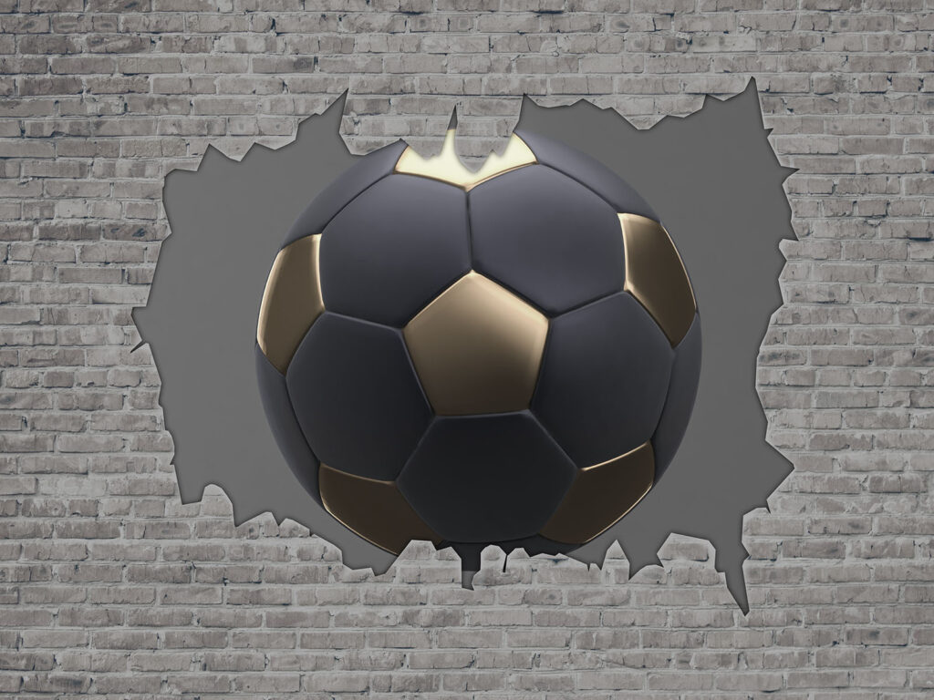 Fotbal prin cărămidă — design complet
