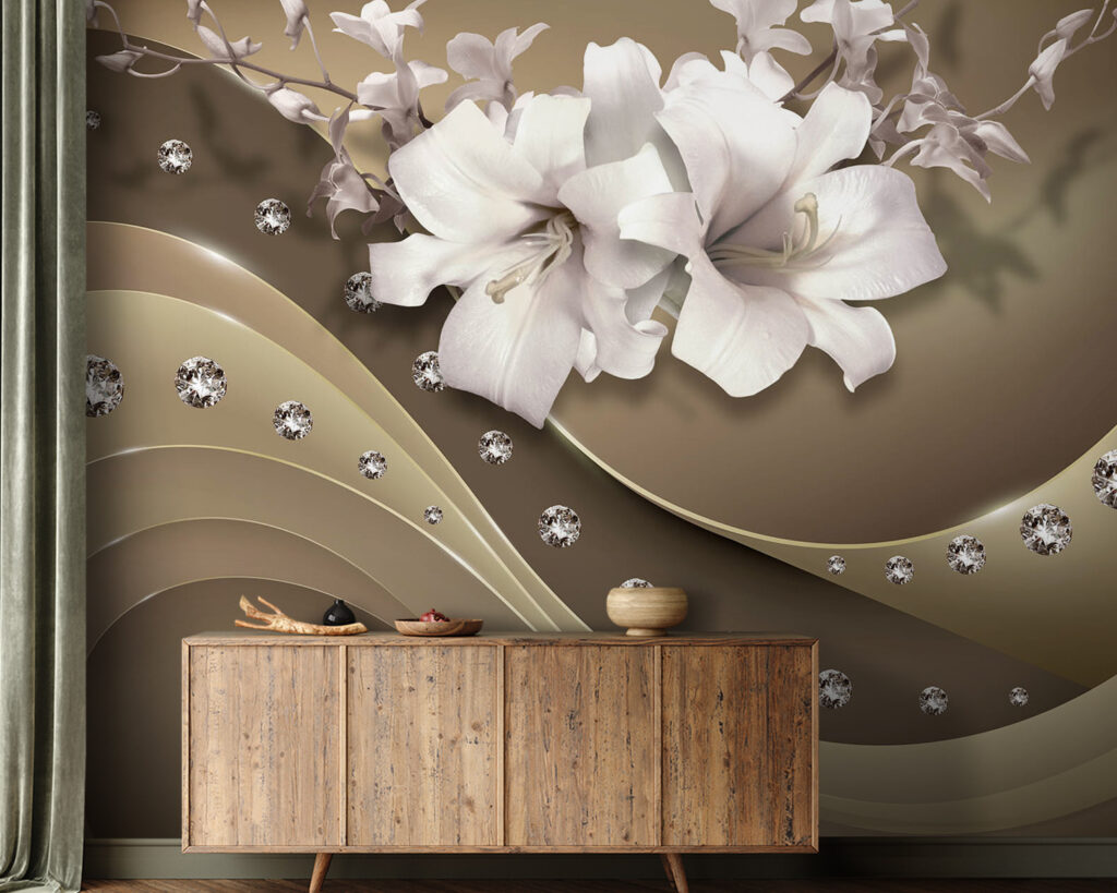 Flori albe, dungi ondulate — interior 1