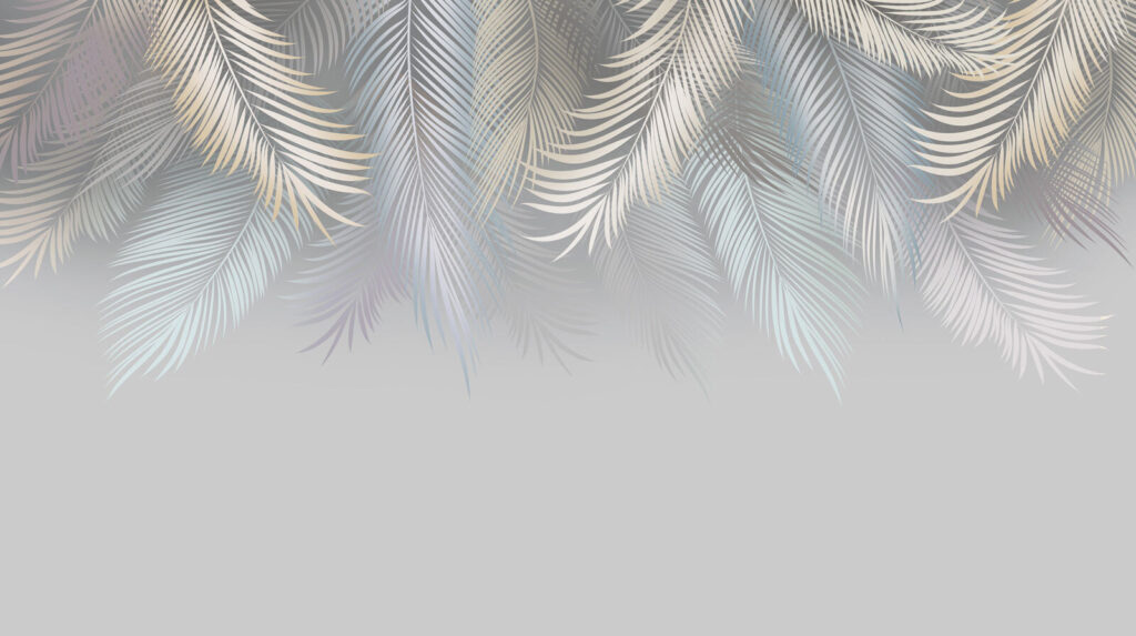 Frunze pale de palmier — design complet
