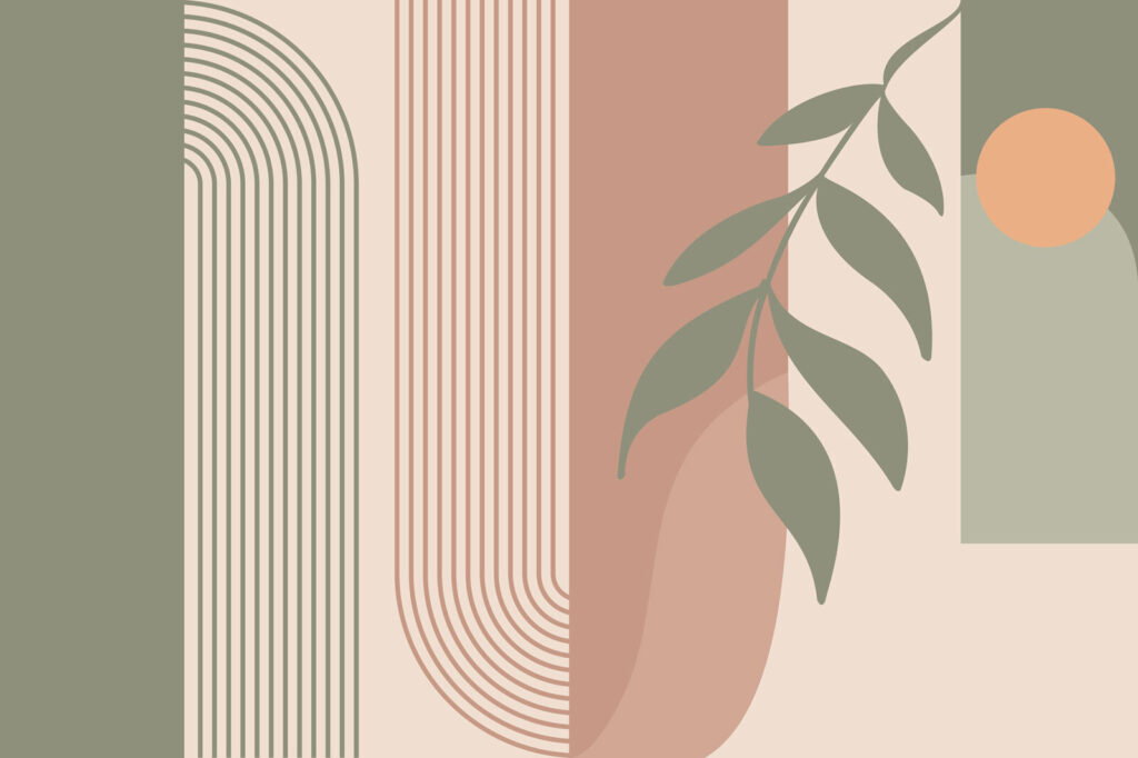 Ramură și forme rotunde — design complet
