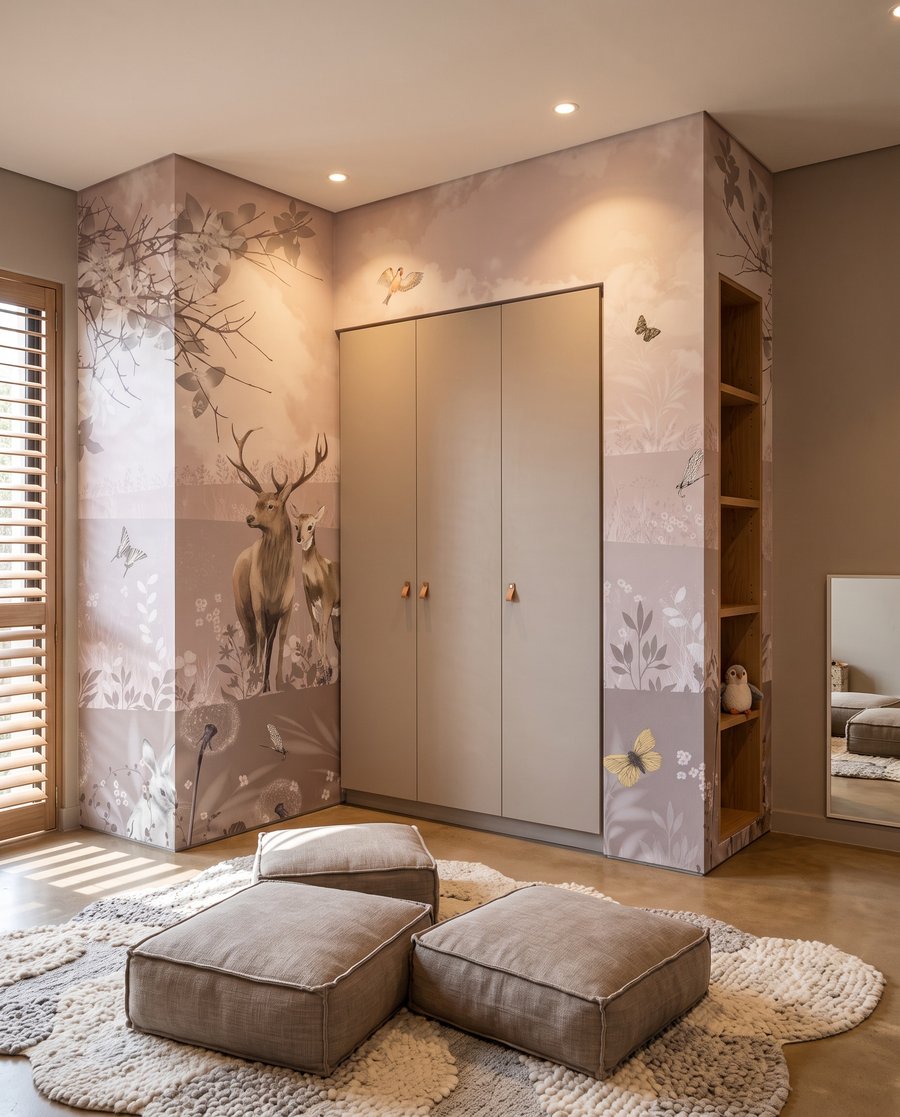 Cerbi pe pajiști roz — interior 2