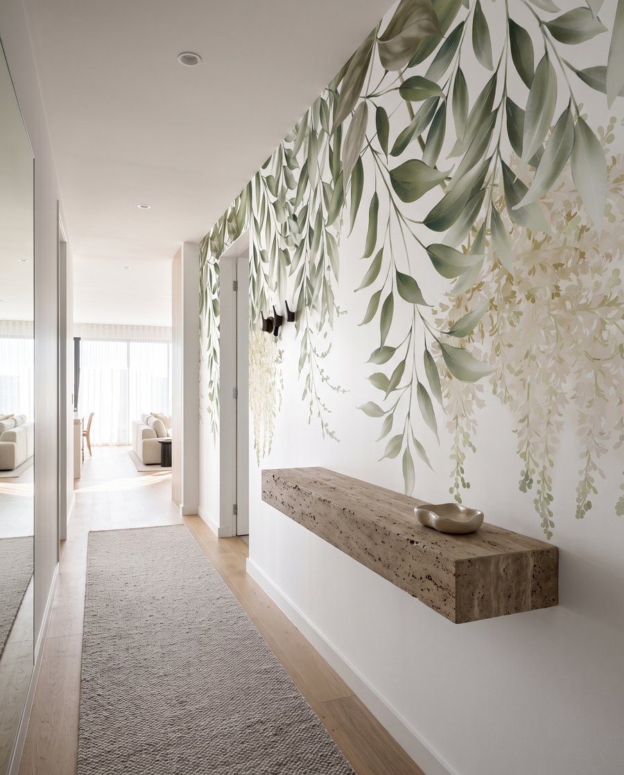 Frunze verzi care atârnă — interior 4