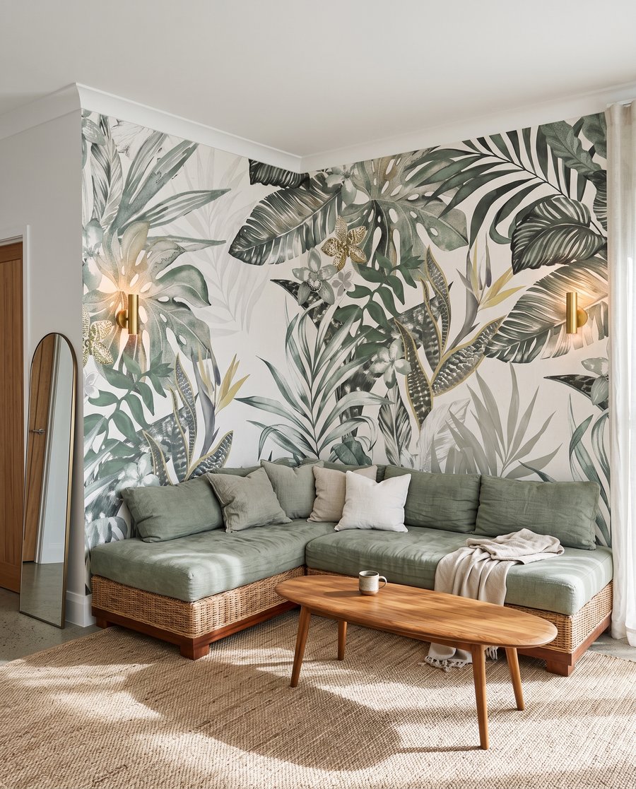 Frunze tropicale în linii — interior 7