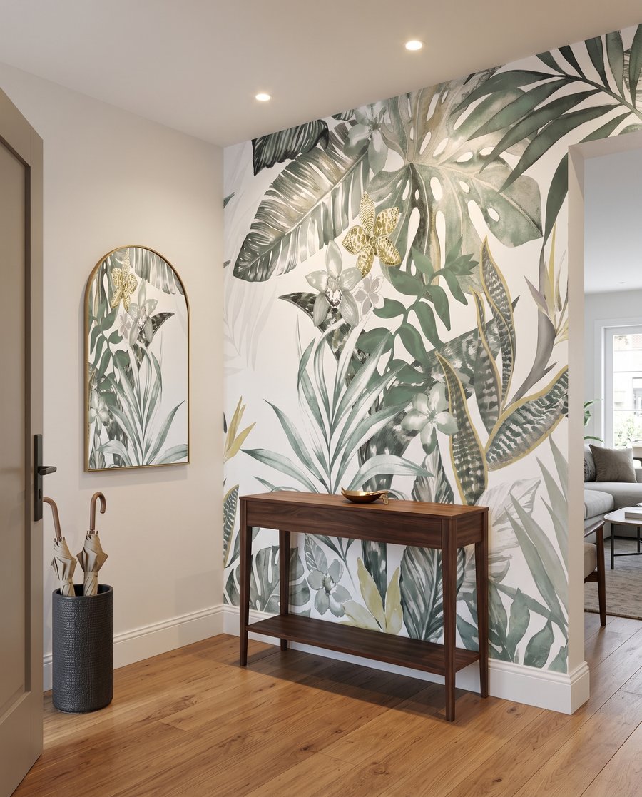 Frunze tropicale în linii — interior 6