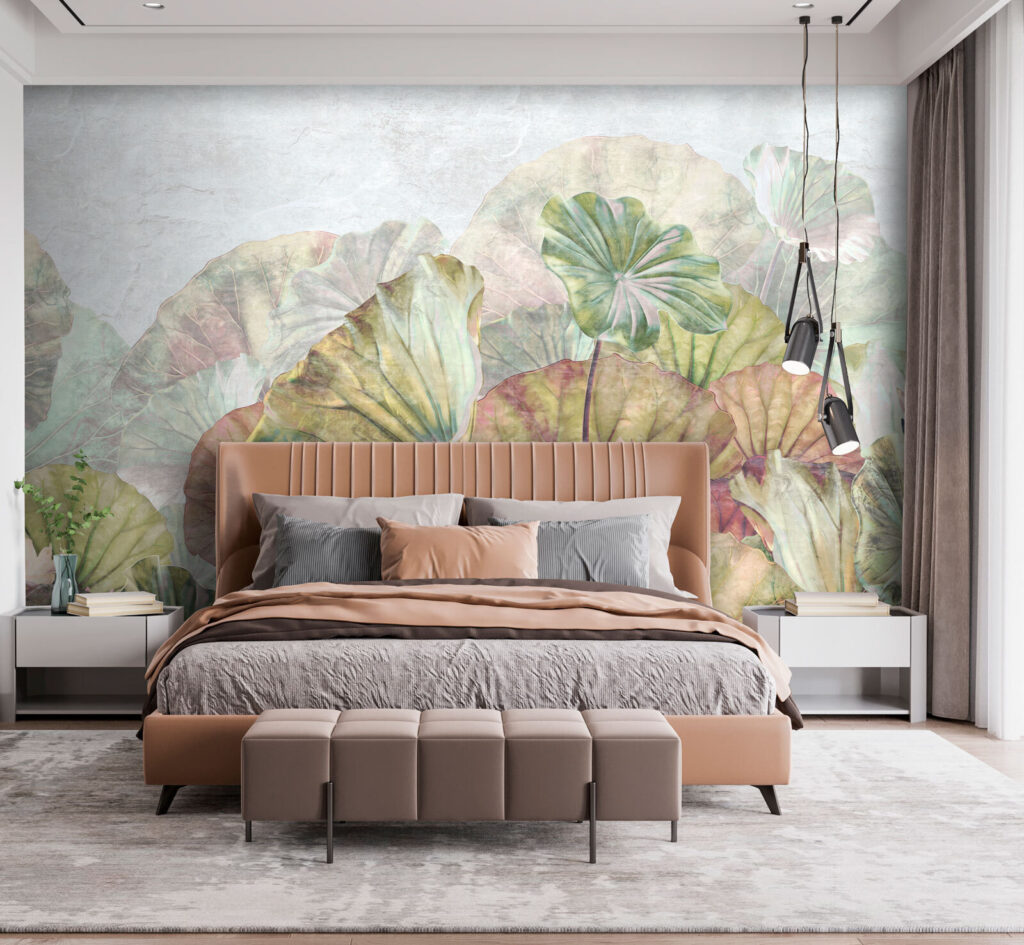 Frunze de lotus pastelate — interior 2