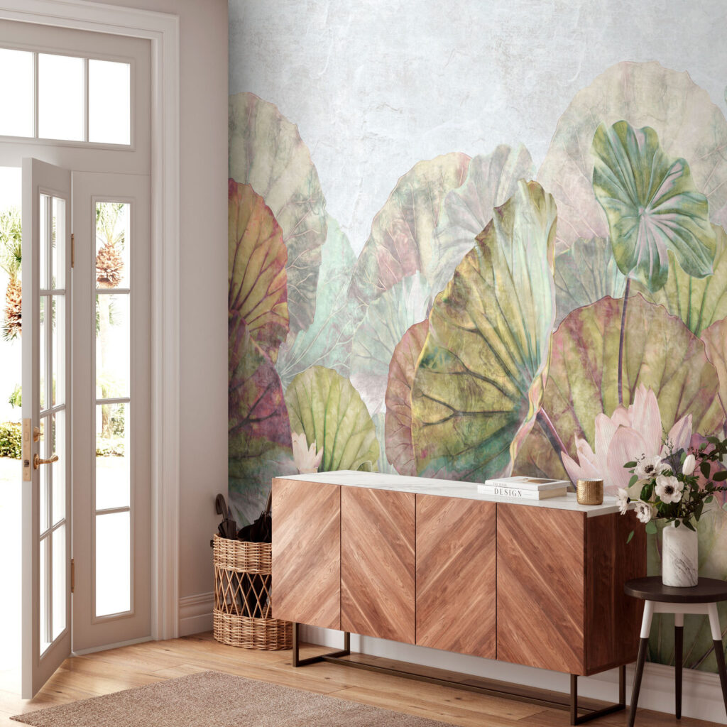 Frunze de lotus pastelate — interior 3