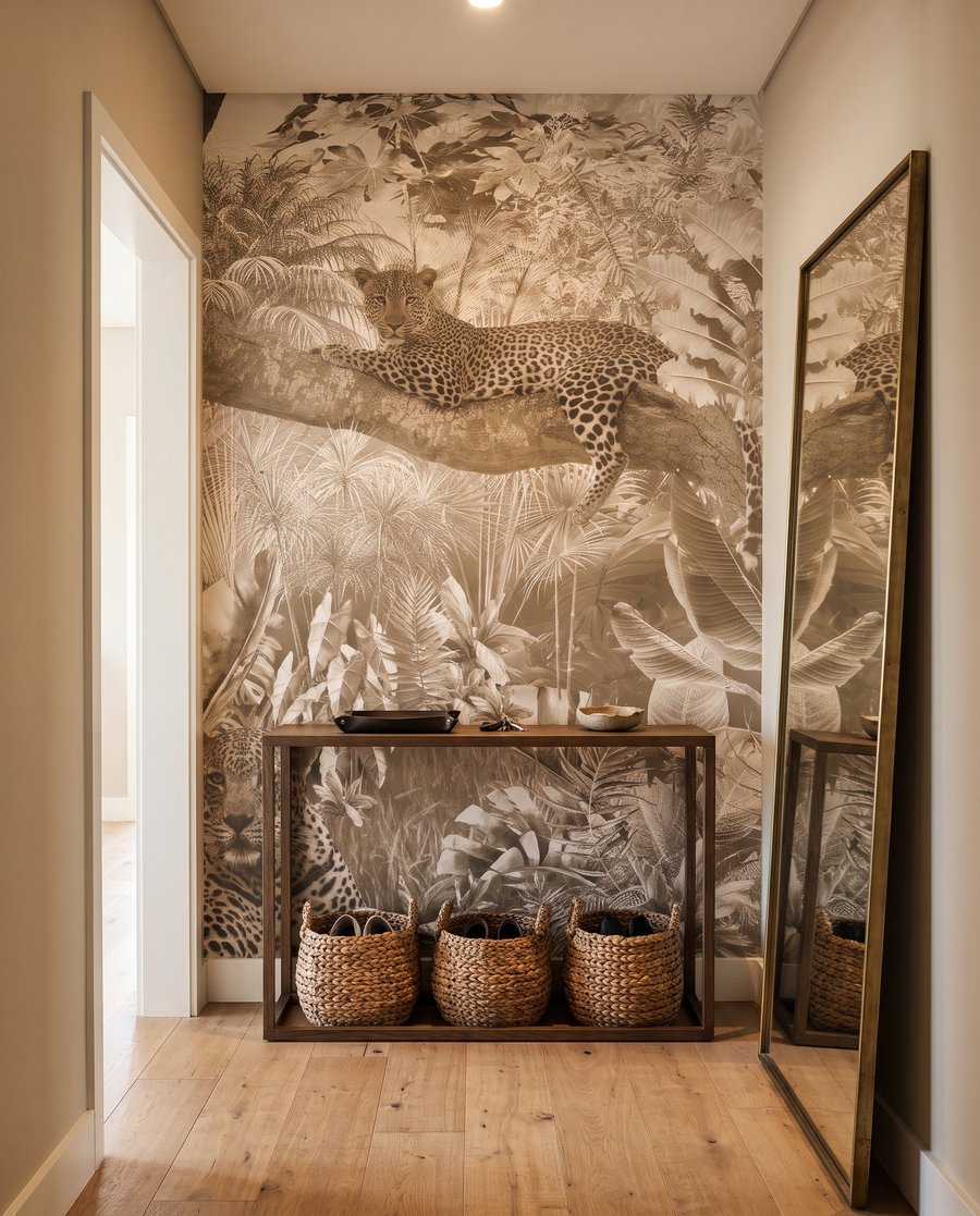 Leopard printre palmieri — interior 6