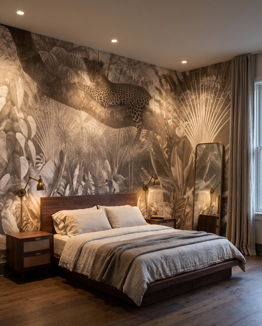 Leopard printre palmieri — interior 7