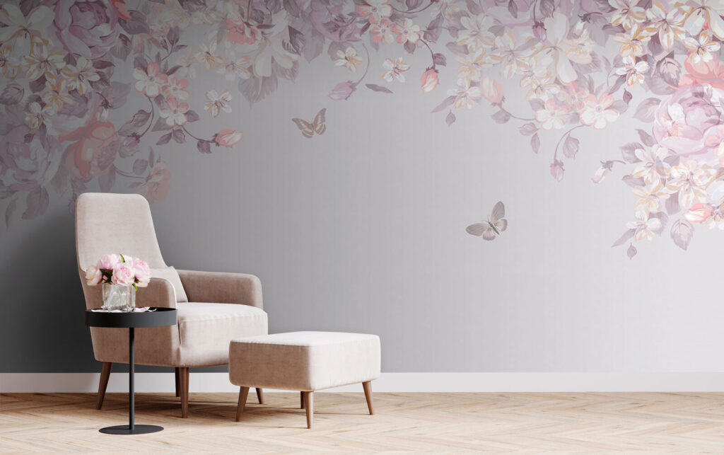 Fluturi sub arcadă florală — interior 2