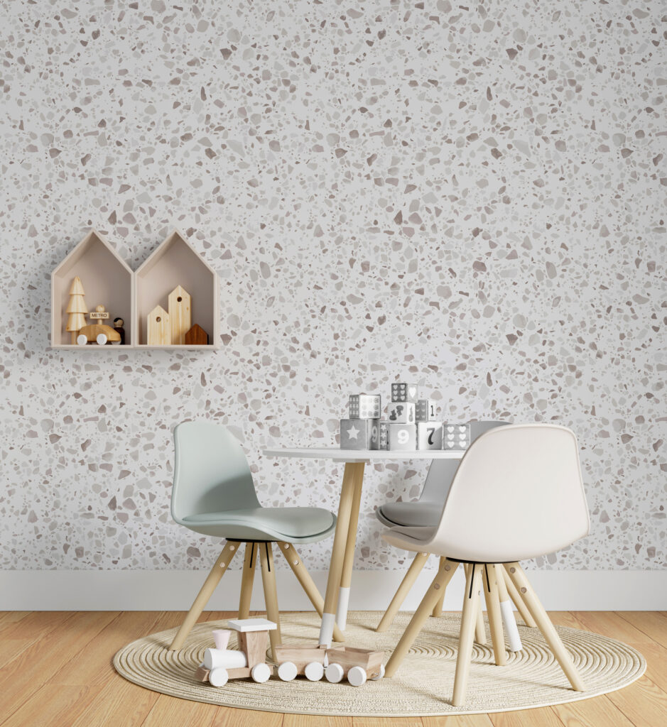 Puncte gri pe alb — interior 6