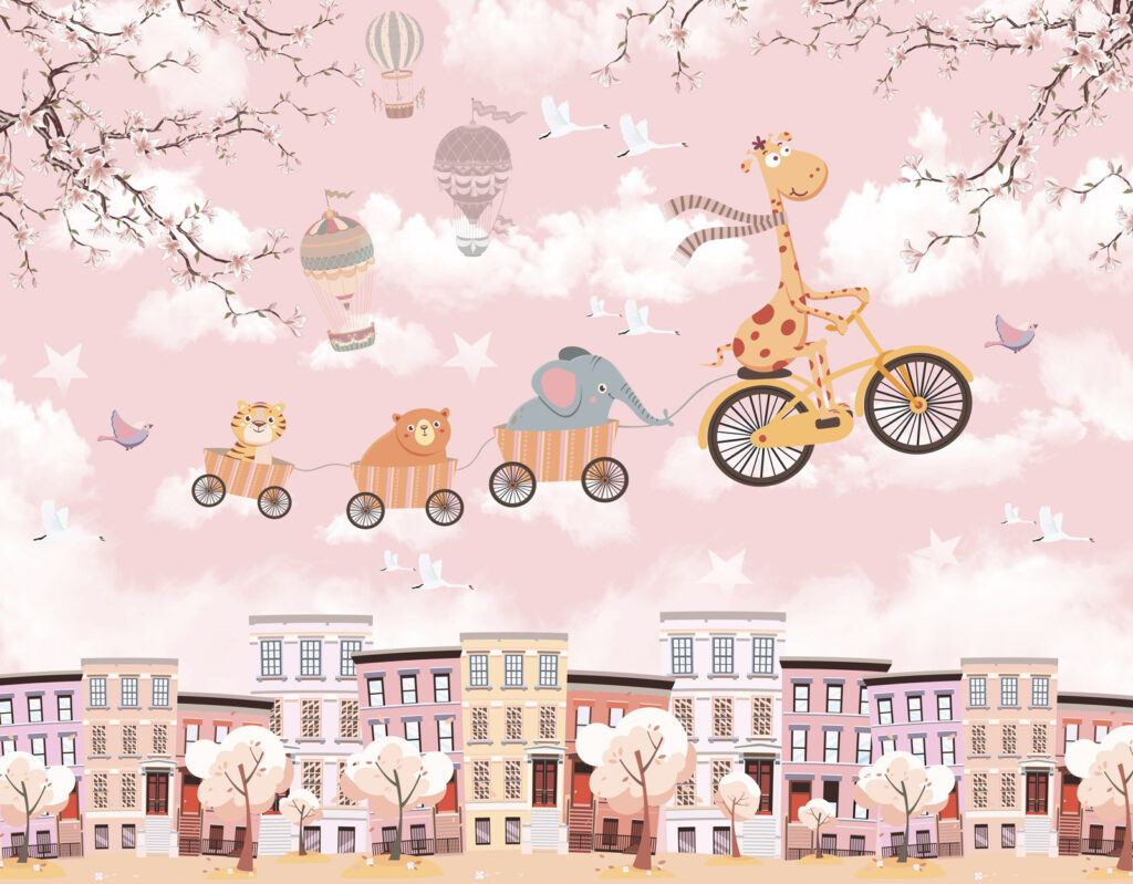Animale pe biciclete — design complet