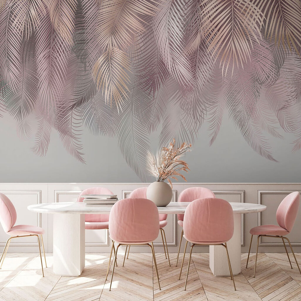 Frunze tropicale albastre — interior 4