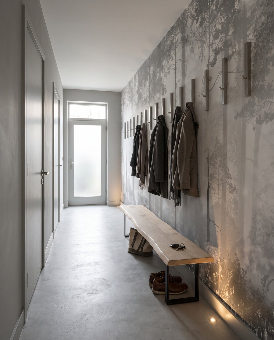 Lumină între trunchiuri drepte — interior 6