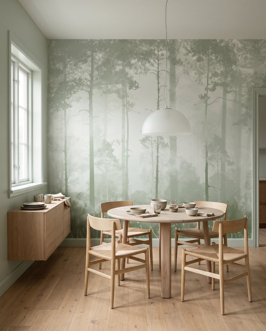 Lumină între trunchiuri drepte — interior 7