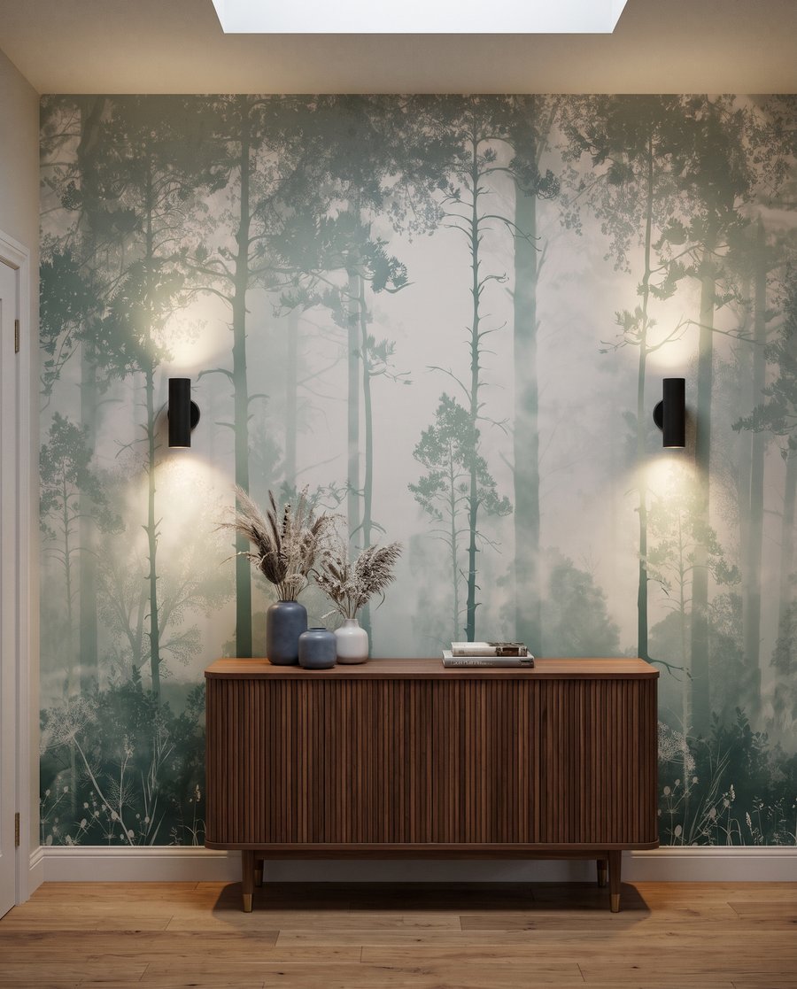 Lumină între trunchiuri drepte — interior 5