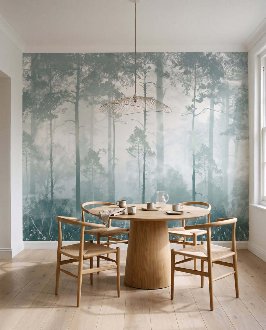 Lumină între trunchiuri drepte — interior 6